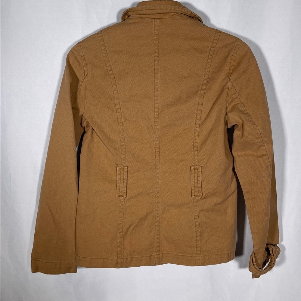 GAP WOMENS TAN BUTTON COTTON UTILITY JACKET XS - Picture 5 of 5